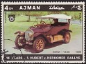 Ajman - 1970 - Cars - 4 DH - Multicolor - Cars, Rallye - Michel 615 - Car Benz 14/30 1909 Aniv. Hubert v. Herkomer Rallye - 0